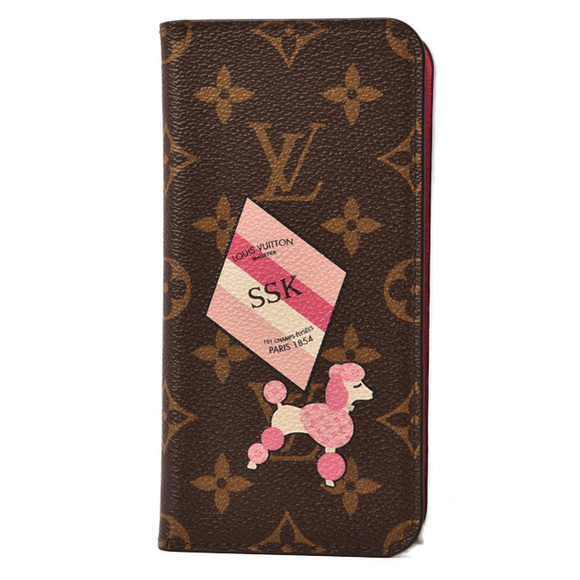 Louis Vuitton iPhone Folio Case Monogram Case Rose - Picture 1 of 5